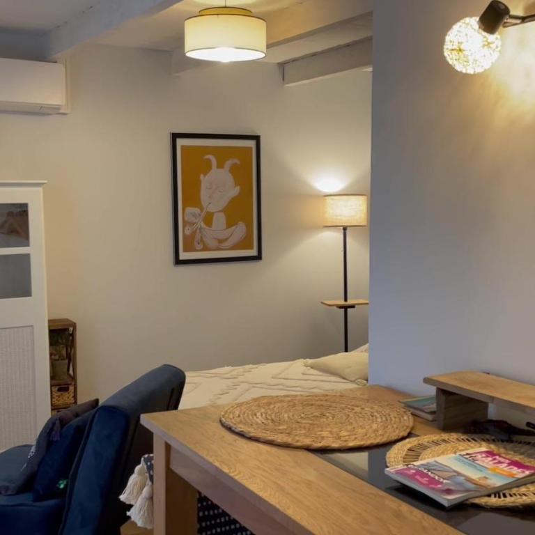 Chambre indépendante au Joli Mazet à Nîmes idéalement situé entre la garrigue et la ville - Chambre Lit Queen-Size Deluxe - 3