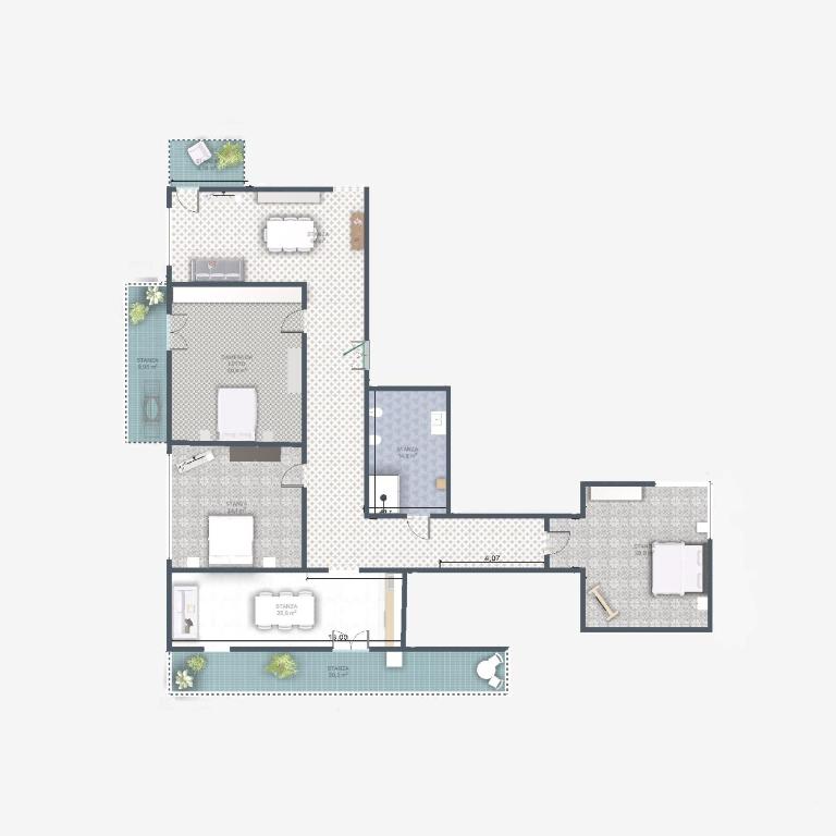 Exclusive Large 3 bed room Apartment with Pool Central Sorrento - Three-Bedroom Apartment - 14