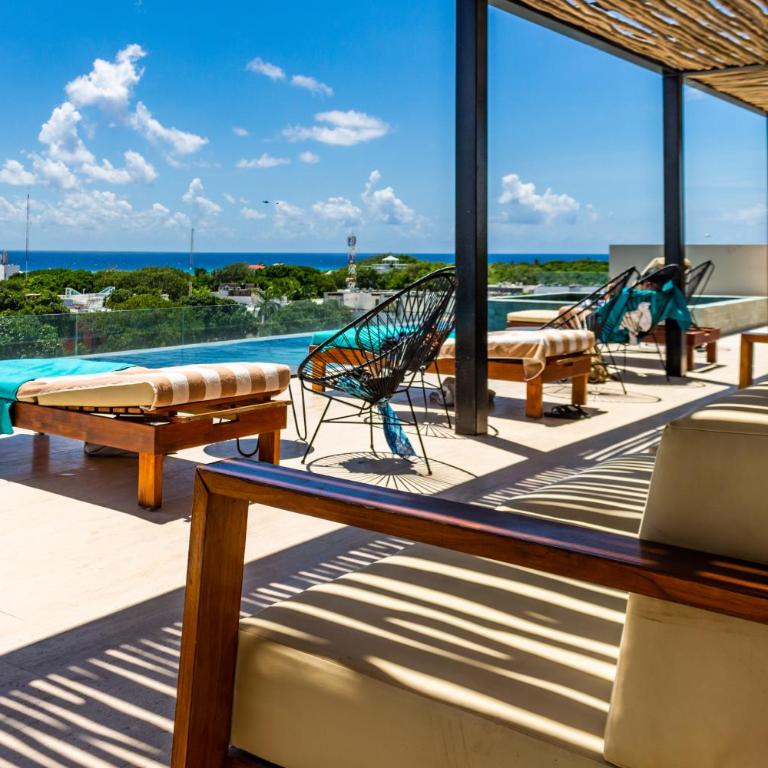 Big Studio at KAAB BY THE BEACH with roof top pool near Paseo del Carmen Mall - Estudio Superior - 68