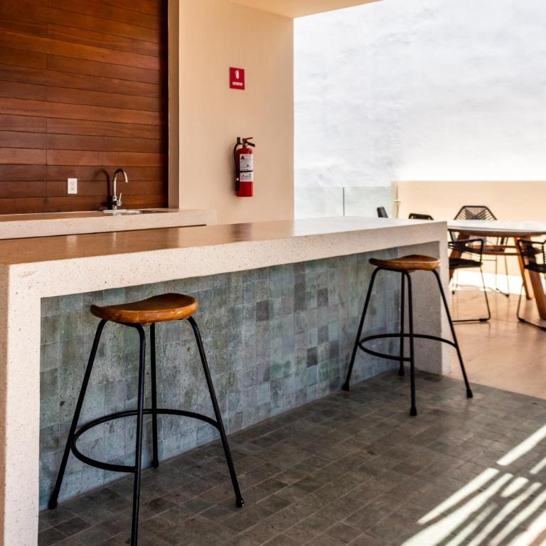 Big Studio at KAAB BY THE BEACH with roof top pool near Paseo del Carmen Mall - Estudio Superior - 75