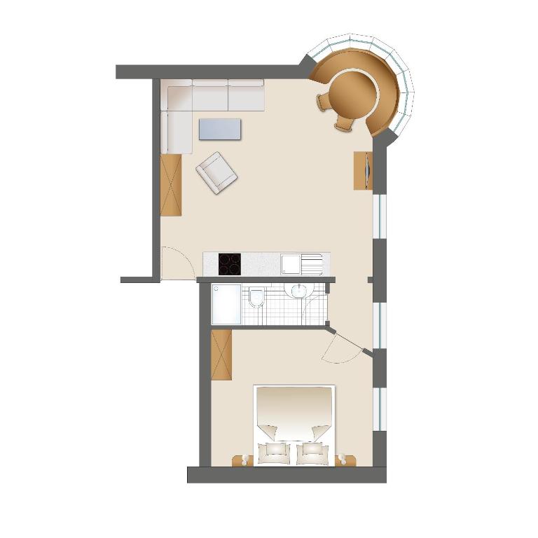 Lili's Appartements - Apartment mit 1 Schlafzimmer - 2