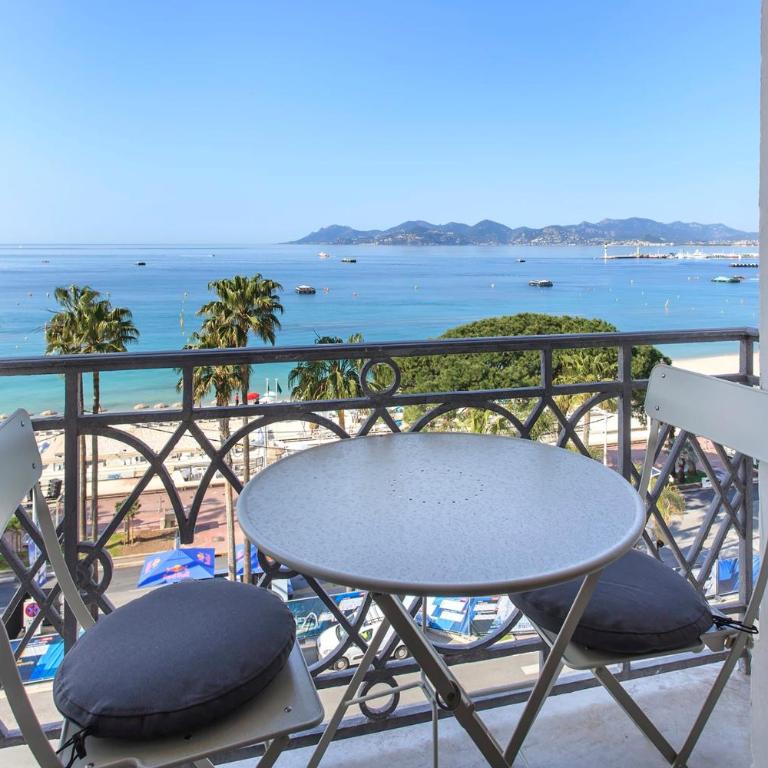 REF 1196 - Cannes Croisette - Sea view apartment for rent - Apartamento - 7