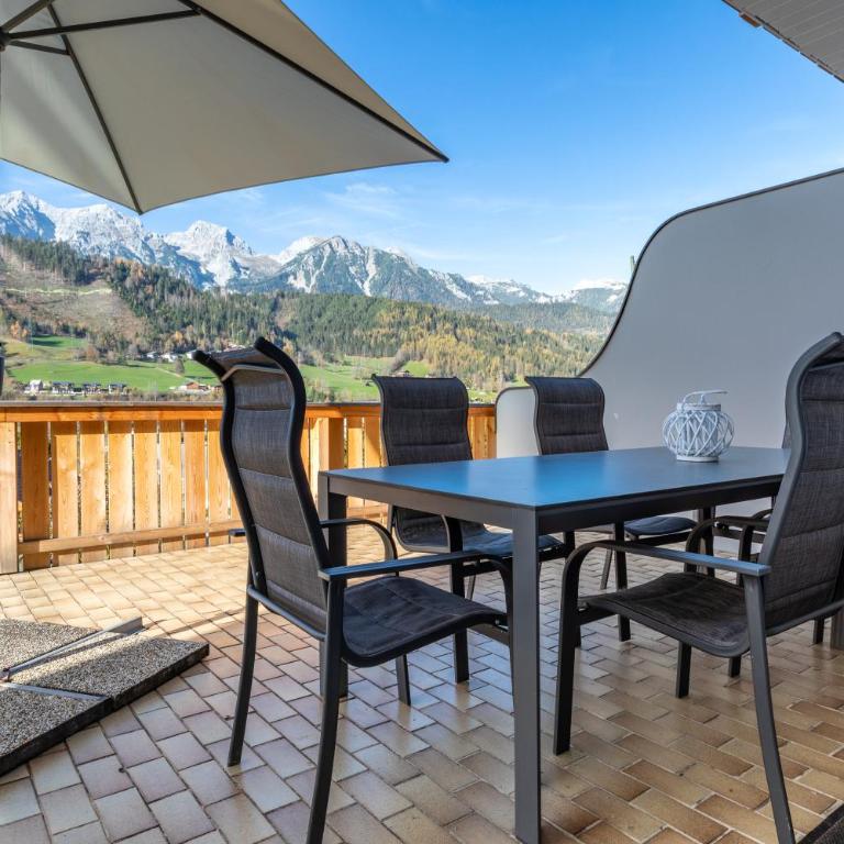 Appartements DAS RETTENBACHER - Apartment mit 3 Schlafzimmern, Terrasse und Bergblick - 35