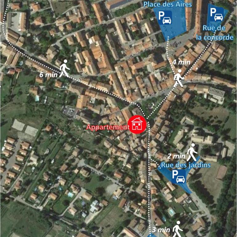 Appartement 4 pers plein centre ville, wifi, balcon - Appartement 1 Chambre - 22