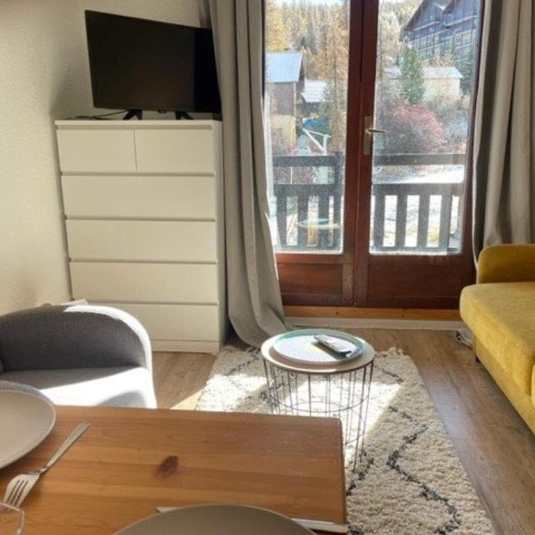 Studio cabine, 4 pers, Risoul, proche commerces, Cuisine équipée, Balcon, Animaux acceptés - Appartement 1 Chambre - 22