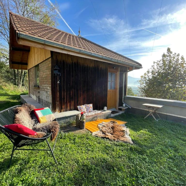 Jolie cabane avec jacuzzi pour les amoureux de la nature - Appartement 1 Chambre - 1