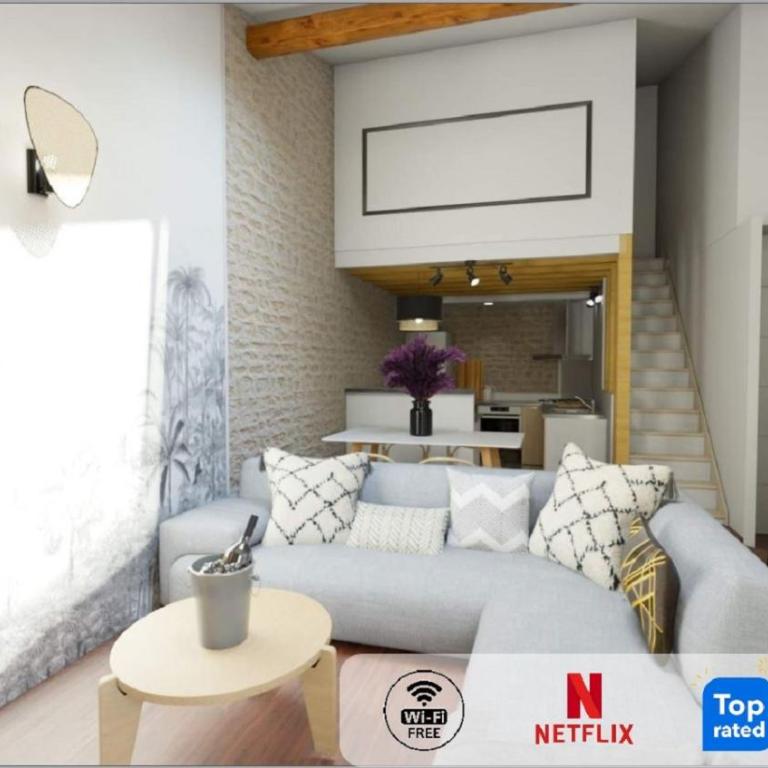 ColorZen - Confortable Lumineux Netflix - Appart Pézenas Centre - Appartement 2 Chambres - 1