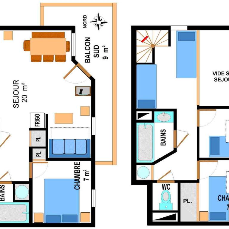 Duplex pour 10 pers, au pied des pistes, proche télécabine et commerces, parking inclus - FR-1-508-16 - Appartement (10 Adultes) - 2
