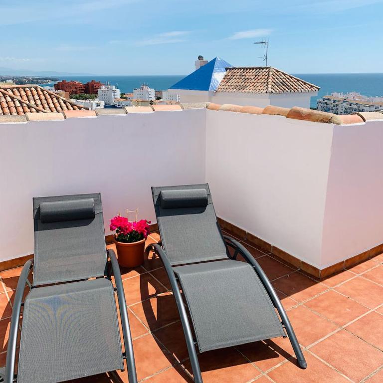 Penthouse mit private Dachterrasse und Blick auf das Meer, Berge ,Hafen - Apartamento de 2 dormitorios - 8