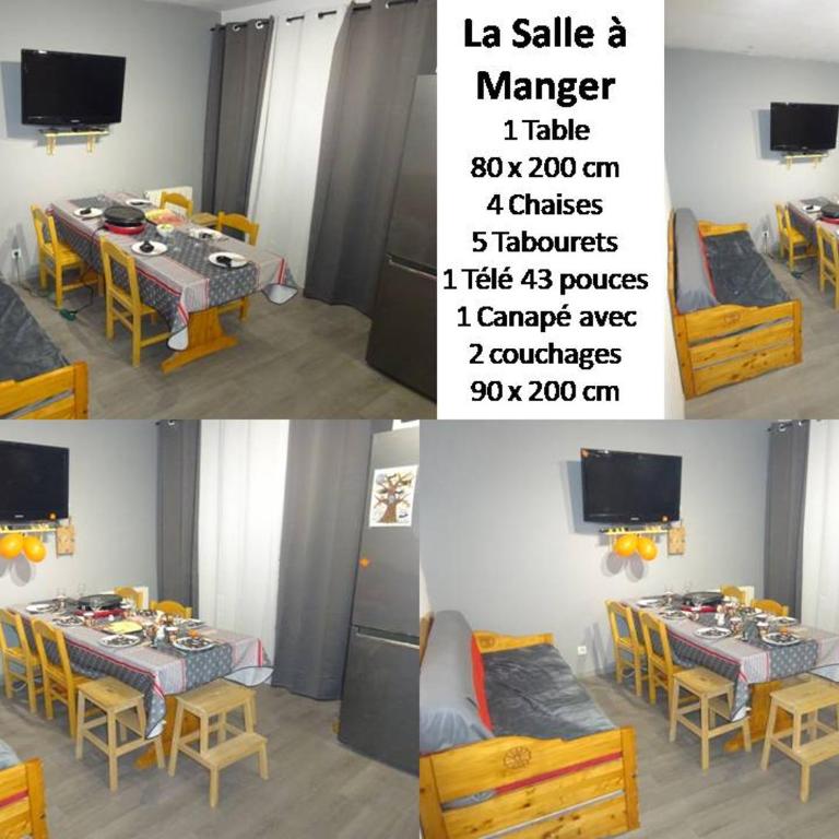 Appartement 8-10 personnes SUPERDEVOLUY Hautes Alpes REZ DE CHAUSSÉE Vue panoramique 3 CHAMBRES - Apartment mit 3 Schlafzimmern - 9