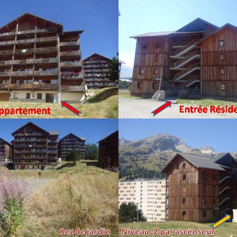 Appartement 8-10 personnes SUPERDEVOLUY Hautes Alpes REZ DE CHAUSSÉE Vue panoramique 3 CHAMBRES - Apartment mit 3 Schlafzimmern - 4