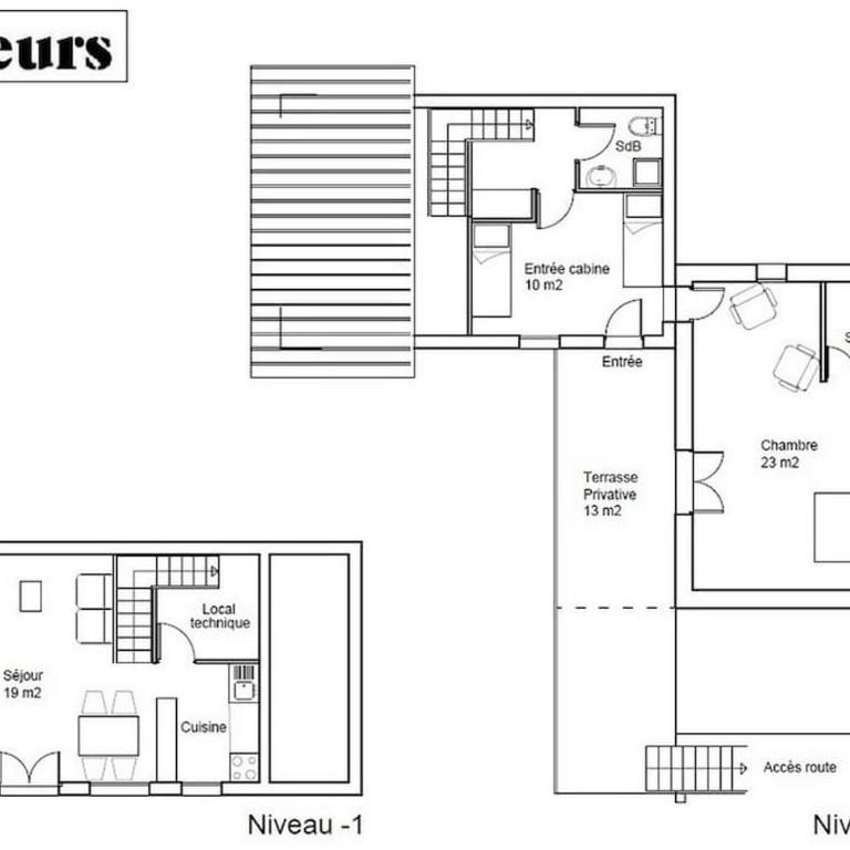Chalet Ailleurs Appartement à Molines en Queyras - Appartement 2 Chambres - 44