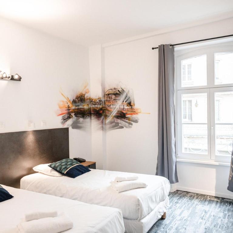 Hotel des Arts - Centre Cathédrale - Habitación Doble Clásica - 2 camas - 4
