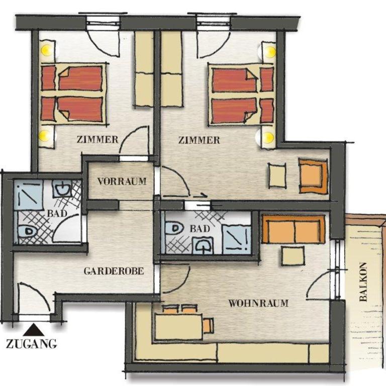 Haus Pregenzer - Appartamento con 2 Camere da Letto - 9