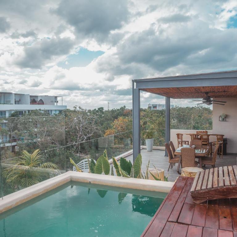 Stylish & Luxury Penthouse & Apartment, Private Pool, Private Hot Tub, Terrace and Roof Top at Tulum Jungle - Apartamento - 45