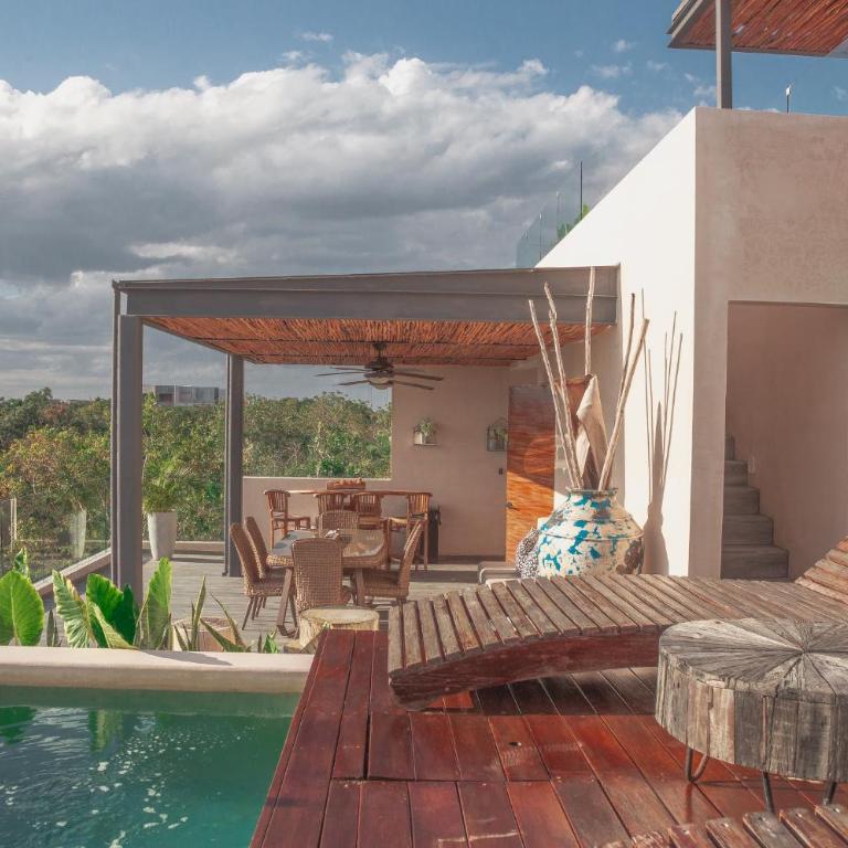 Stylish & Luxury Penthouse & Apartment, Private Pool, Private Hot Tub, Terrace and Roof Top at Tulum Jungle - Apartamento - 35