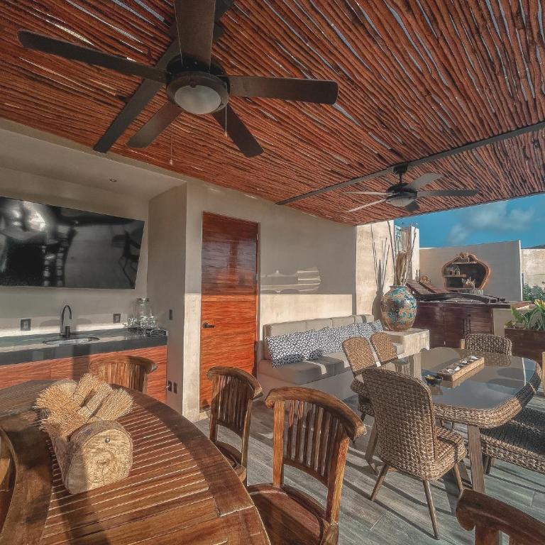 Stylish & Luxury Penthouse & Apartment, Private Pool, Private Hot Tub, Terrace and Roof Top at Tulum Jungle - Apartamento - 67
