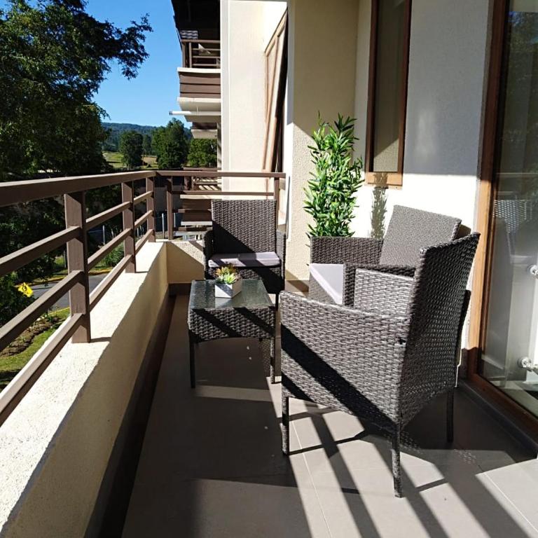 CONDOMINIO LOS CASTAÑOS ALICURA, PUCÓN, departamento 2 dormitorios, 1 baño, estacionamiento, piscina - Two-Bedroom Apartment - 1