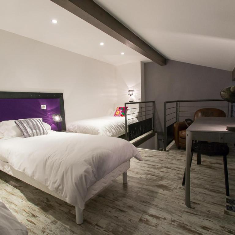 Chambres d'hôtes La Leva - Chambre Familiale avec Salle de Bains Privative - 7