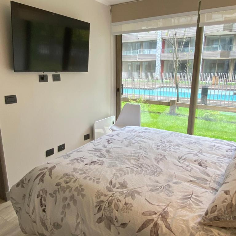 Departamento Pucón, Piscinas, Quincho y Terraza. - Two-Bedroom Apartment - 11