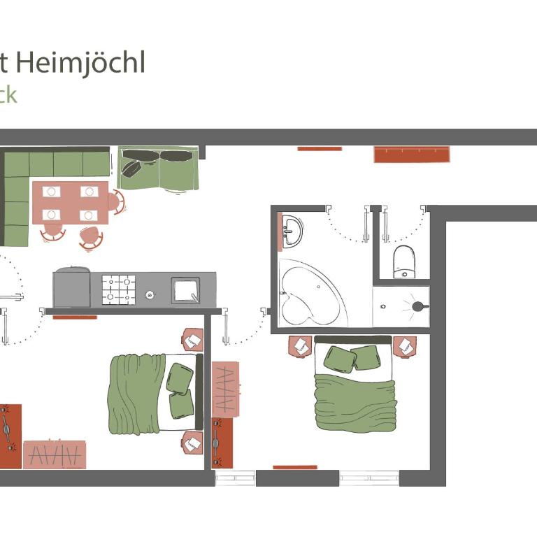 Apartment Sonnenau - Superior Apartment mit 2 Schlafzimmern - 4