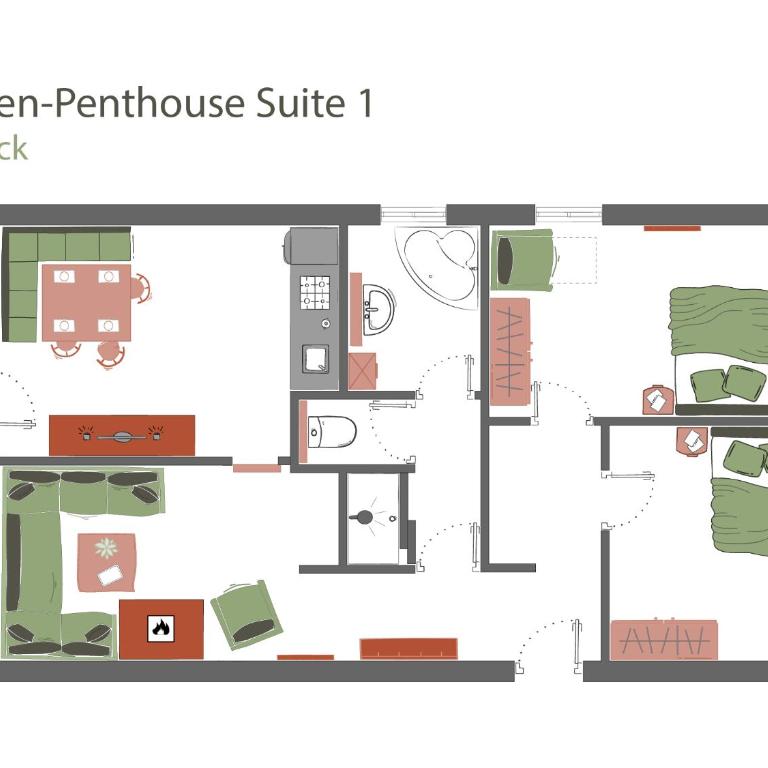 Apartment Sonnenau - Suite mit 2 Schlafzimmern - 5