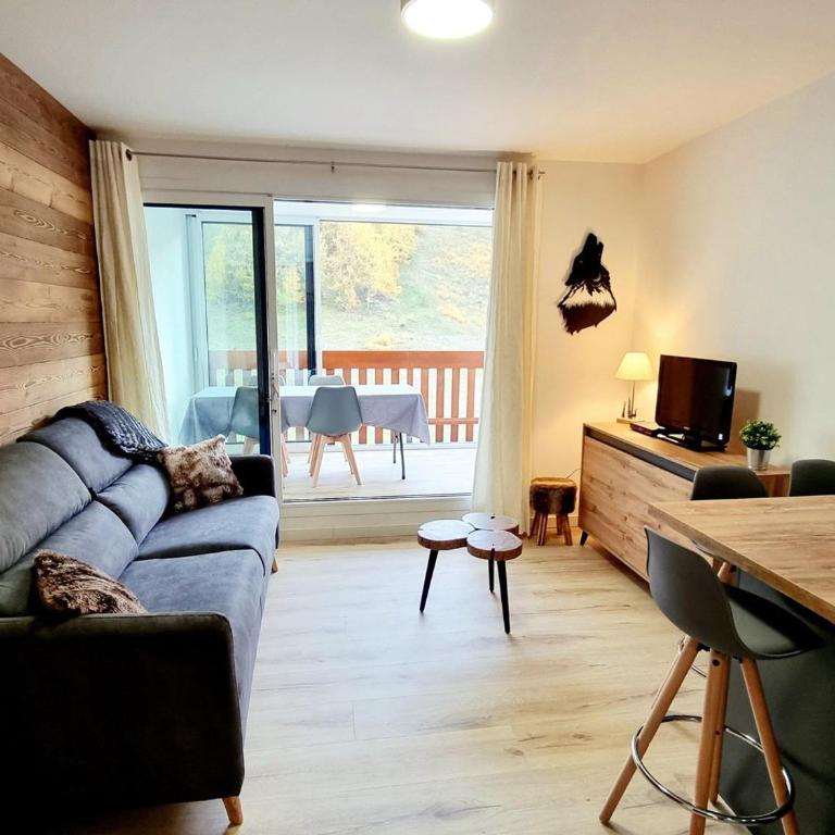 Studio rénové 4 pers. au pied des pistes avec parking - FR-1-504-646 - Estudio - 3