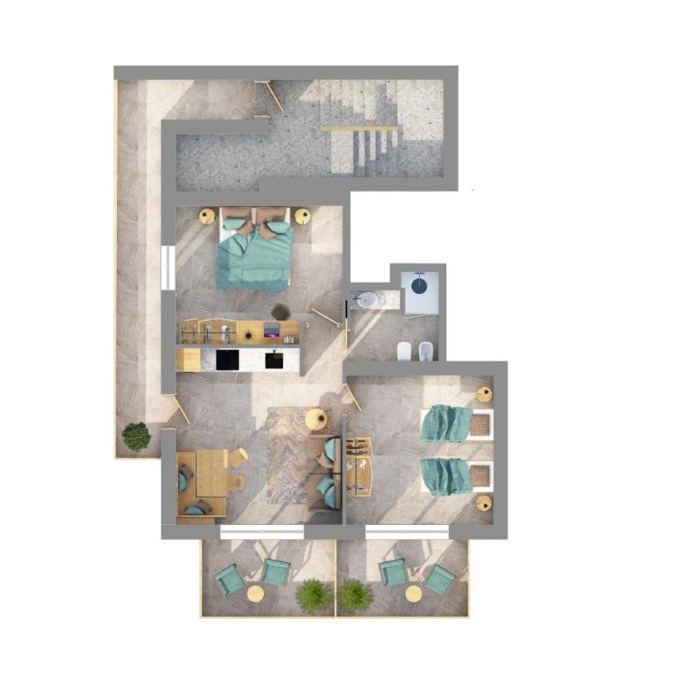 Dolomites Chalet Wolf - Apartment mit 2 Schlafzimmern - 4