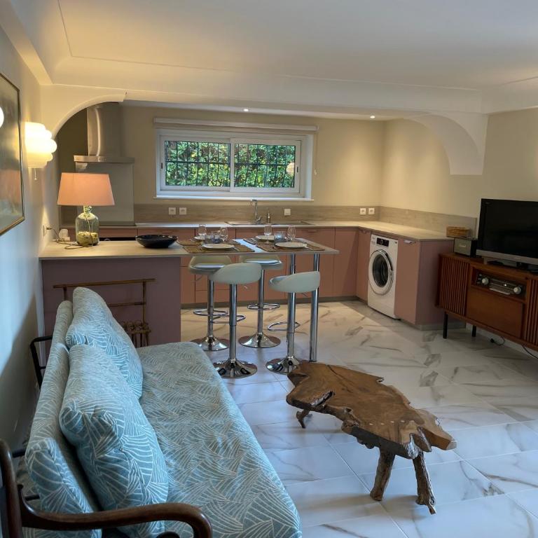 Rez-de-chaussée dans grand jardin provençal, villa Tatiana - One-Bedroom Apartment - 4