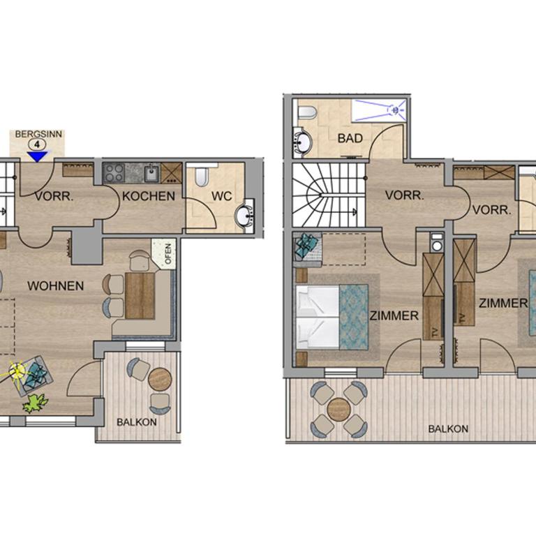 Appartements Schedererhaus - Apartamento Superior de 2 dormitorios - 4