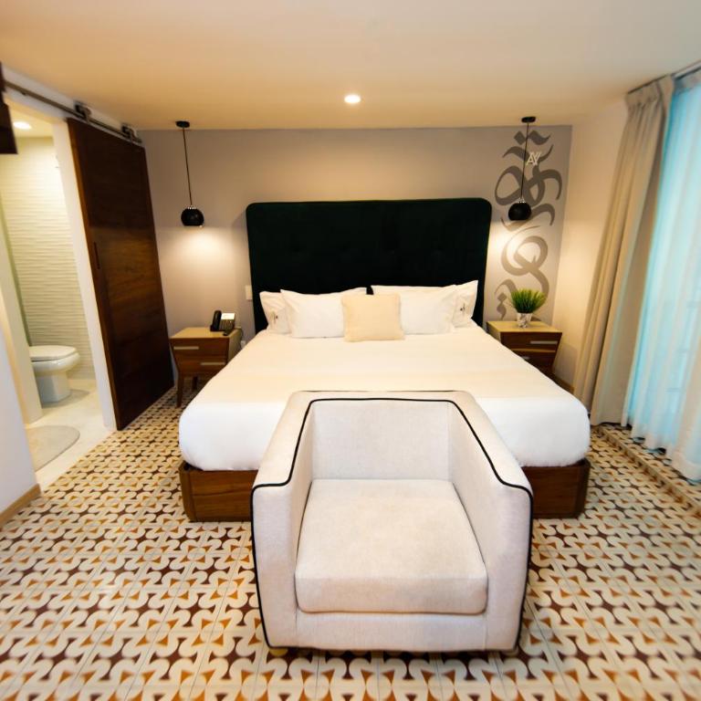 Pop Diez Hotel Boutique Playa del Carmen - Habitación Deluxe con cama extragrande - 32