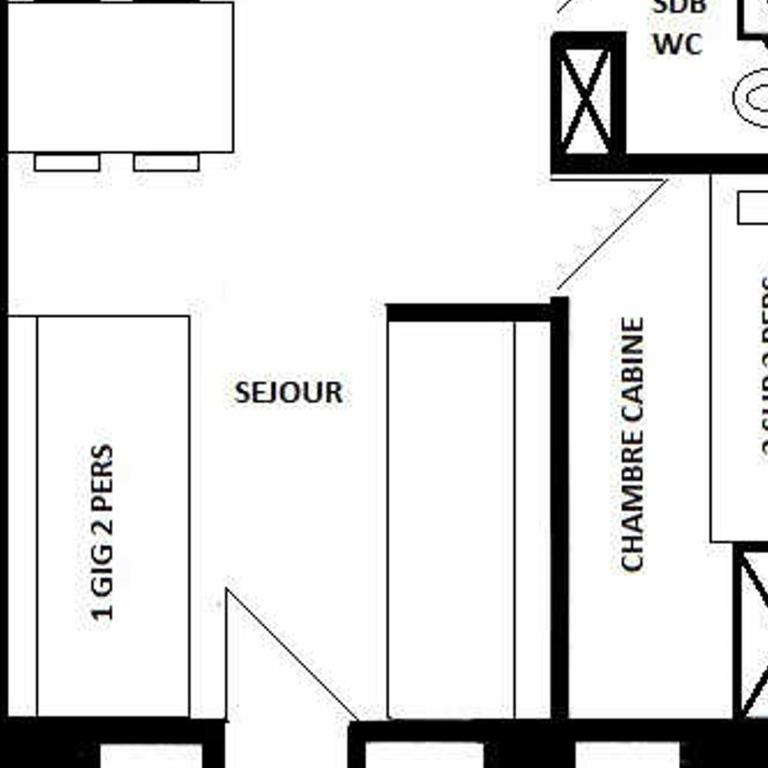 Studio cabine cosy avec balcon, bien équipé, accès rapide aux pistes et commerces – Montchavin Les Coches - FR-1-329-10 - Estudio - 6