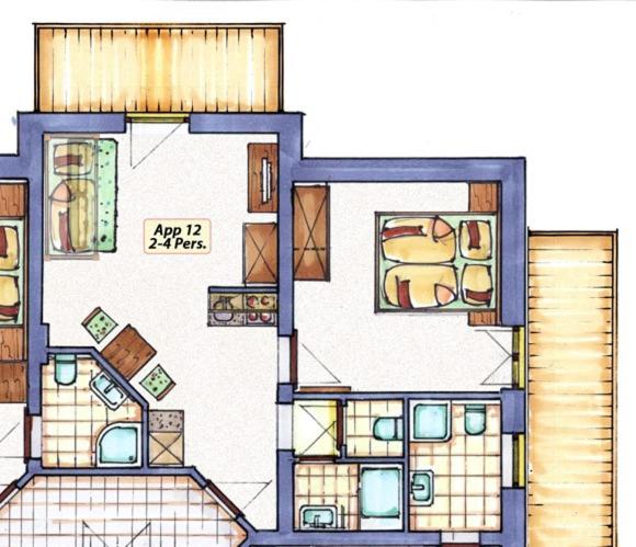 Gästehaus Gratz - inklusive Eintritt in die Alpentherme - Apartment mit 1 Schlafzimmer und Balkon - 3