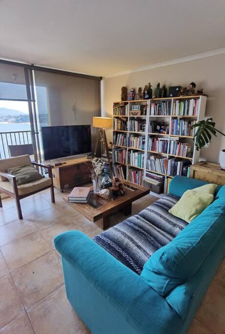 Apartamento en Concón con vista al mar y piscina - Two-Bedroom Apartment - 13
