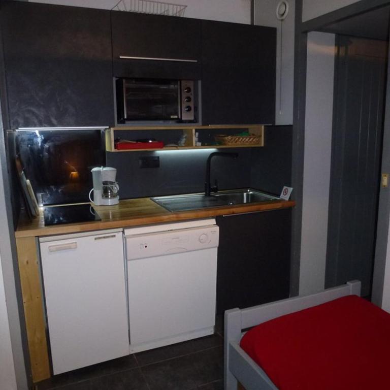 Studio 4 pers, balcon sud, au pied des pistes - Monolocale - 4