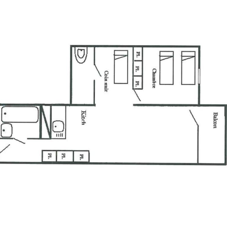 Appartement 2 pièces pour 6 pers. à Arc 2000, balcon Sud, proche pistes - FR-1-411-282 - Appartement (6 Adultes) - 13