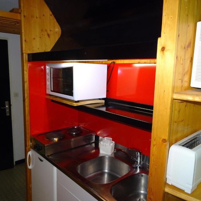 Studio 3 pers à Arc 1600, balcon exposé sud, skis aux pieds, WiFi - FR-1-411-421 - Studio - 4
