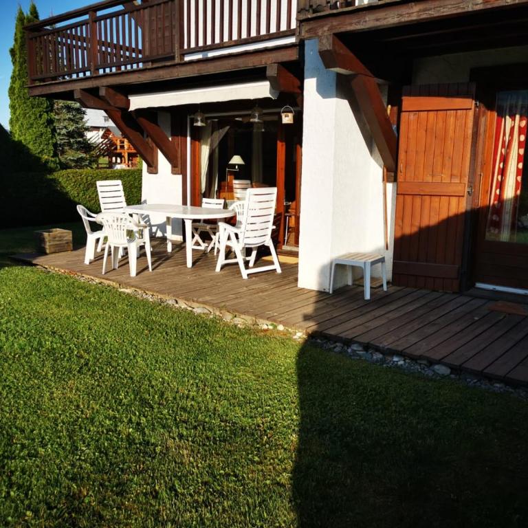 Terrasse sur Mont-Blan c - Appartement avec Vue sur la Montagne - 7