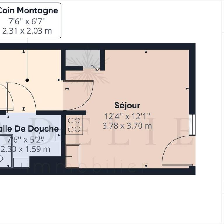 Studio rénové 2* pour 4 pers., skis aux pieds, balcon exposé sud-ouest, proche commerces et garderie - FR-1-398-528 - Appartement - 3