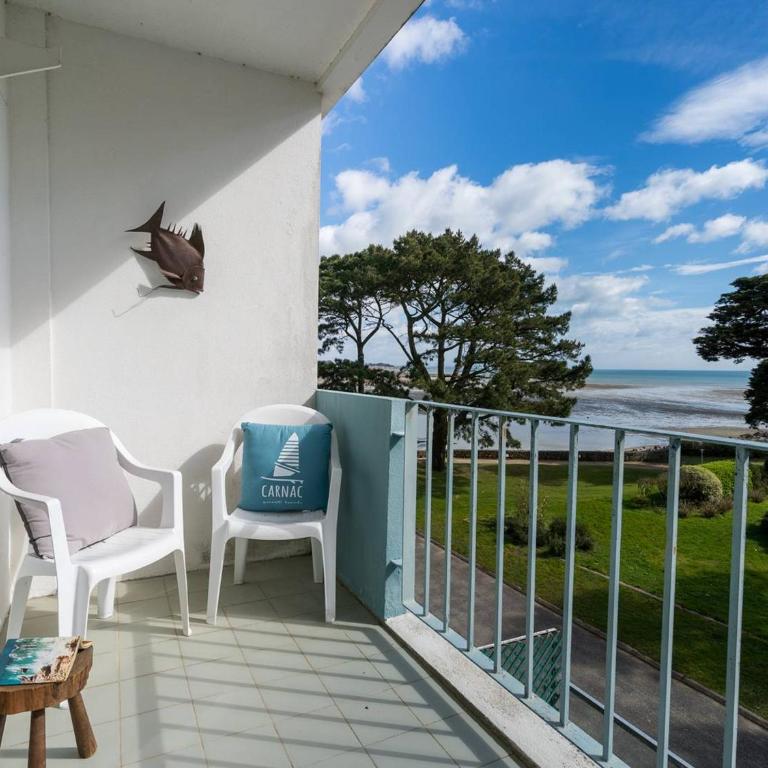Carnac - Appart 3 pièces + coin couchage, 78m², accès direct plage, animaux admis, parking couvert - FR-1-477-88 - Appartement (6 Adultes) - 4