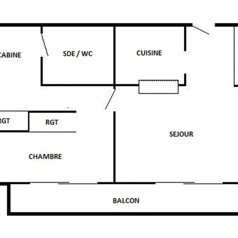 Appartement 2 pièces + cabine avec piscine et parking, 6 couchages, proche plage - Le Barcarès - FR-1-81-473 - Apartment (6 Erwachsene) - 14