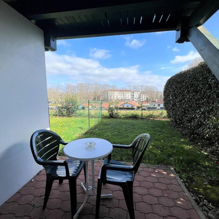 Studio central Cambo avec terrasse et parking, animaux acceptés - Estudio - 8