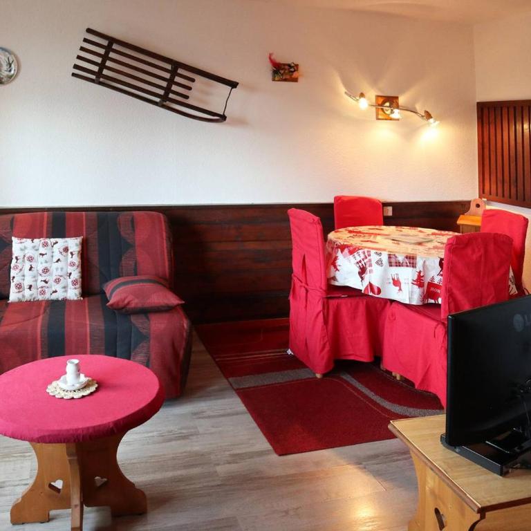 Studio prestige 4 pers, skis aux pieds, cheminée, balcon, sans animaux, wifi libre - FR-1-322-441 - Apartamento (4 adultos) - 7