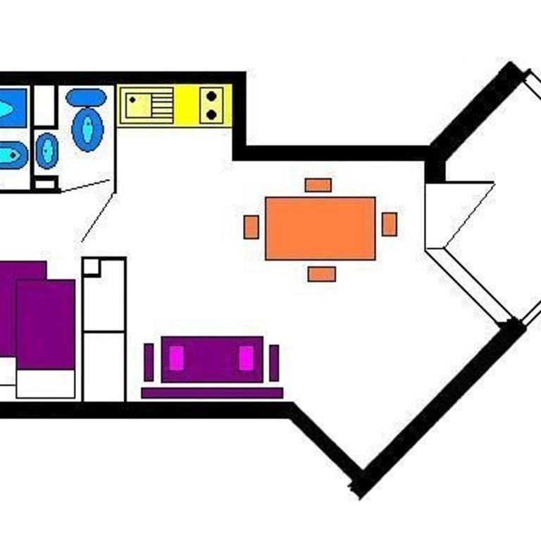 Studio Cabine 4 Pers. avec Balcon, au Pied des Pistes à Vars Les Claux - FR-1-330B-143 - Appartamento (4 Adulti) - 10