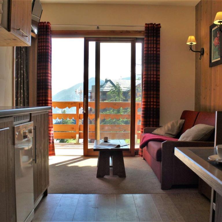 Appartement cosy 2 pièces avec balcon, piscine, sauna et accès direct aux pistes - 5 couchages, Risoul - Appartement 1 Chambre - 1