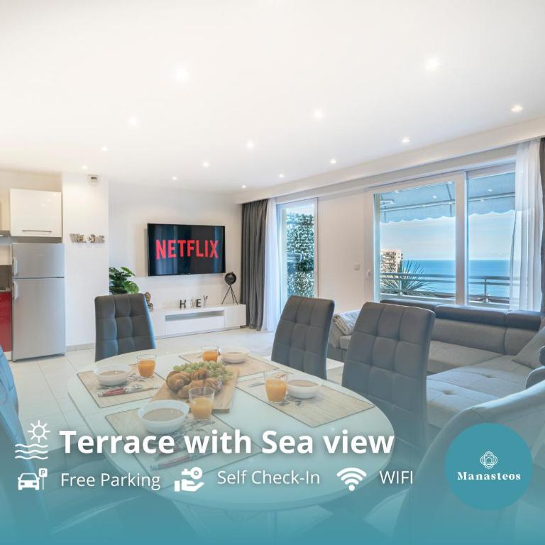Frontière Monaco, Terrasse, Vue Mer, Parking - AB - Appartement 2 Chambres - 1