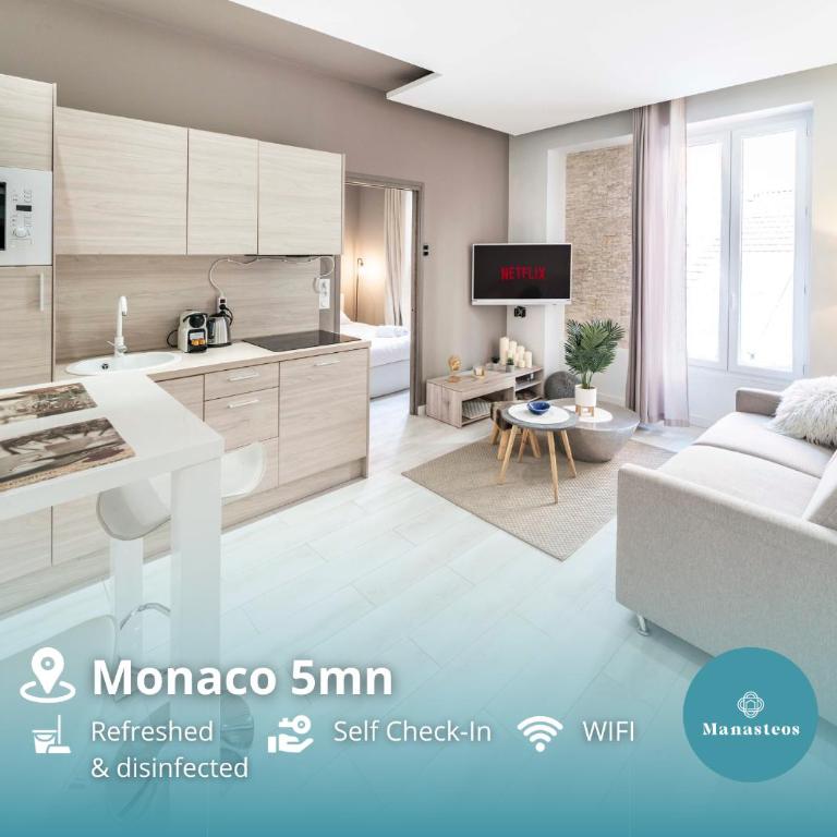 Frontière Monaco - Appartement moderne rénové - AH - Appartement 1 Chambre - 1