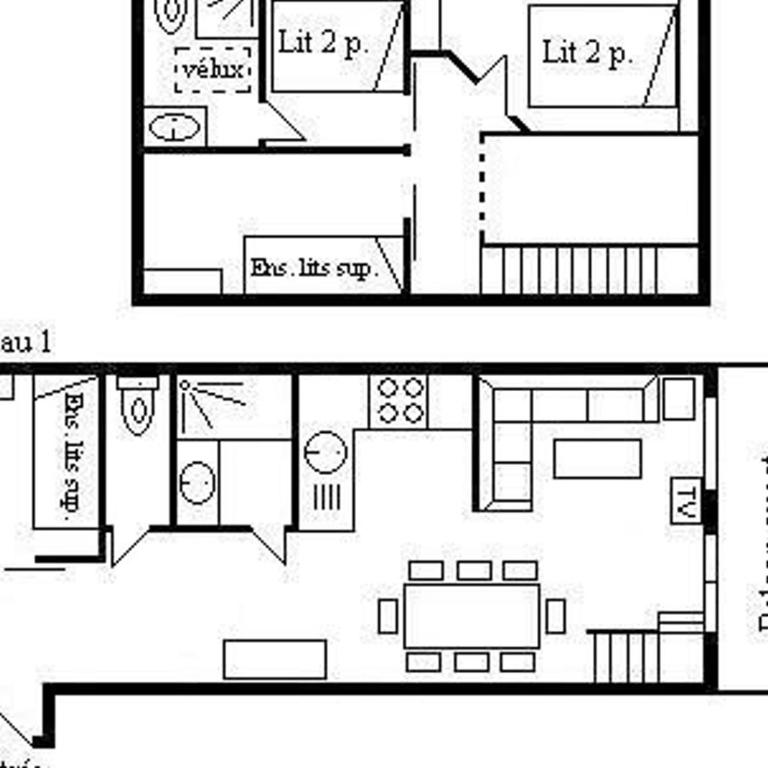 Appartement cosy 8 pers. Méribel Centre, proche pistes, internet inclus - FR-1-180-184 - Appartement (8 Adultes) - 22