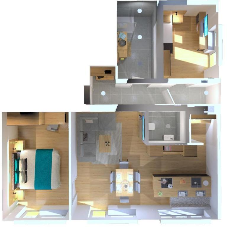 Apartments Austria - Apartment mit 2 Schlafzimmern und Dusche - 5