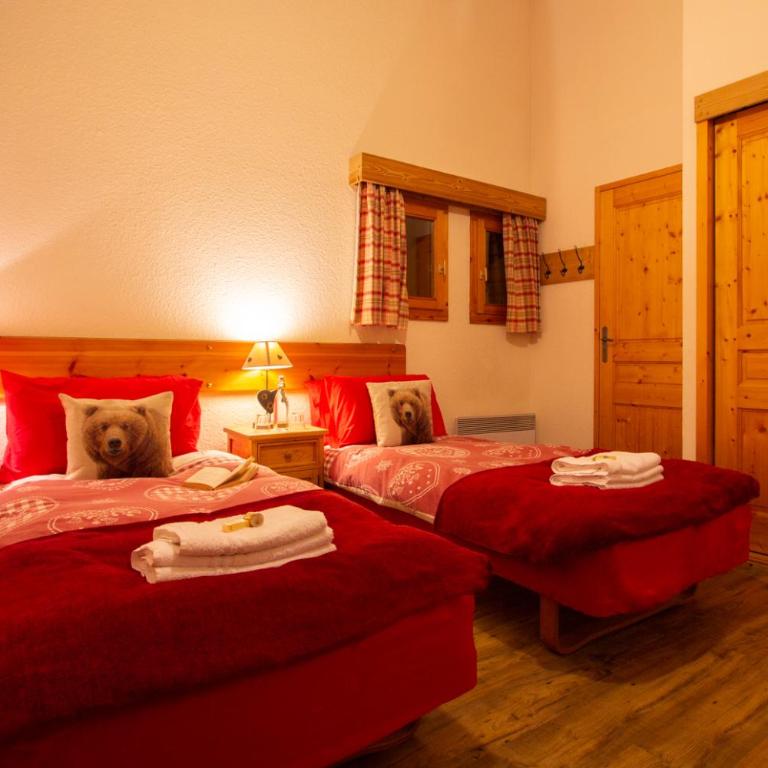 Chalet Coeur des Brévières by Chalet Chardons - Familienzimmer mit Balkon - 11